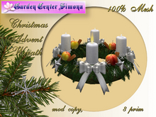 Advent Wreath-silver_ white