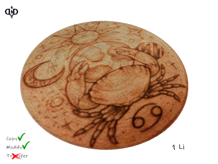 Castle:. Zodiac Crab  Rug