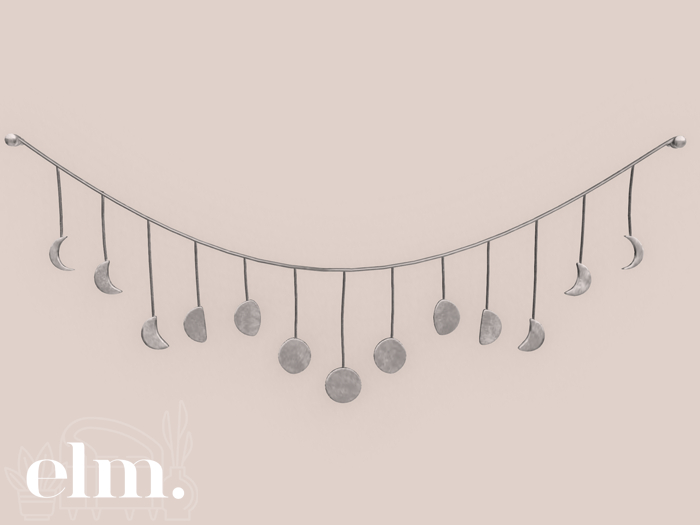 Elm. Aries Moon Decor [Silver]