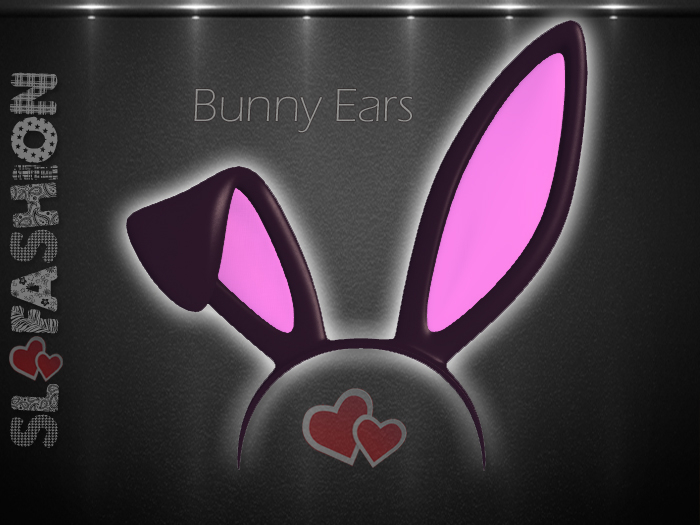  Bunny Ears  Model 3 - Black Pink