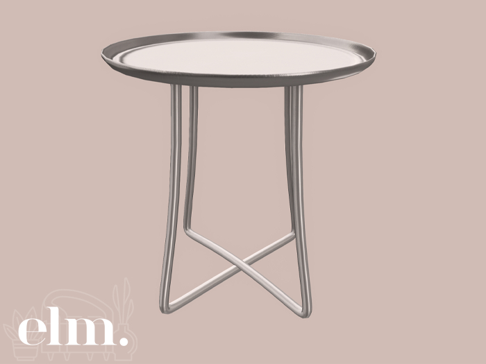 Elm. Star Gazer Side Table [Silver]