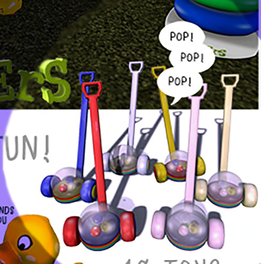 <:*BoOgErS*:> Popball Walker Pastel Blue Transferable