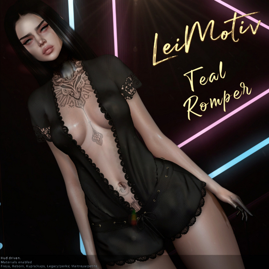 ~[LeiMotiv] DEMO Teal Romper .// ADD ME