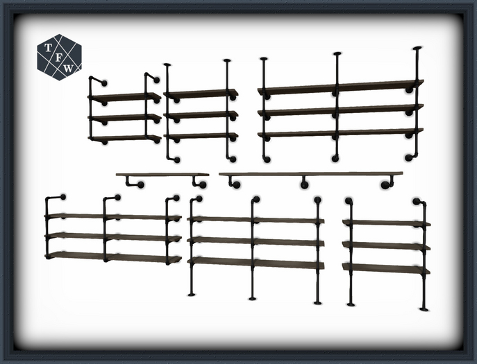 [TFW] Pipe Shelves in mesh