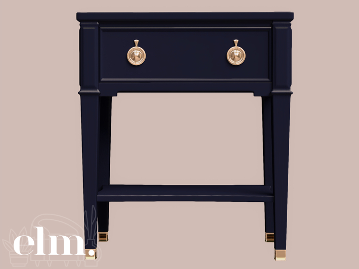 Elm. Nia Nightstand [Royal]