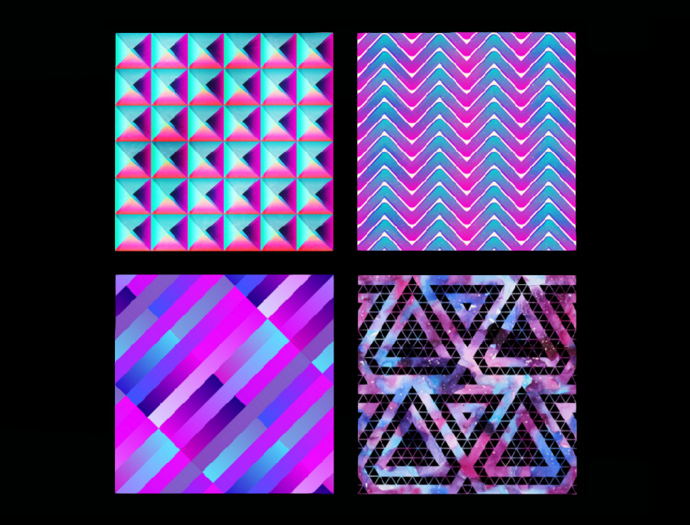 *6KW* FULL PERM Textures (Seamless Neon Pattern)
