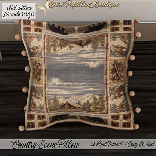 DPB Country Scene Pillow - No 3