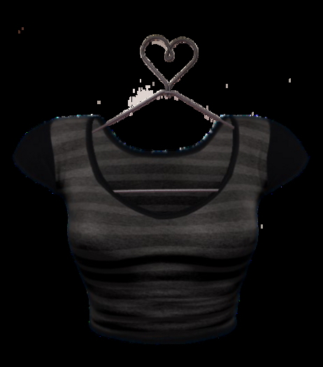 *Shae's Twila Crop Tank Top Black Stripes