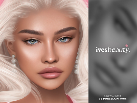 Second Life Marketplace - IVES x LeLU EvoX - Ava Skin - VE PORCELAIN