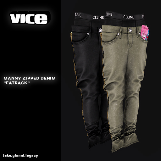 VICE - Manny Zipped Denims "Fatpack"