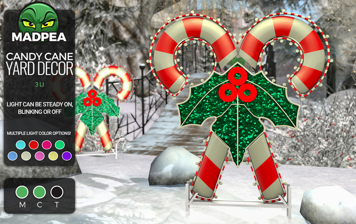 MadPea Candy Cane Yard Decor