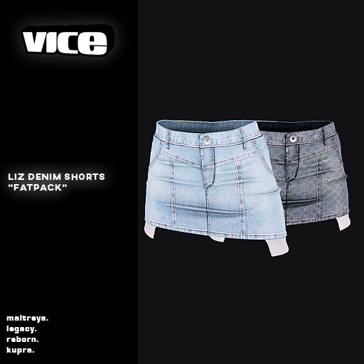 VICE. Liz Denim Mini Skirt "Fatpack"