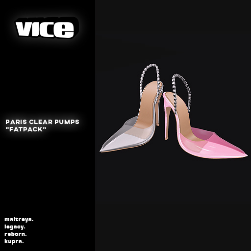 VICE. Paris Clear Pumps "Fatpack"
