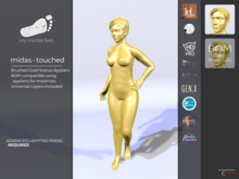 [mmf] Midas-Touched : Brushed Gold Statue Appliers