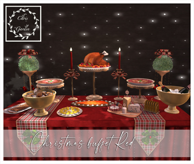 C*Christmas buffet Red