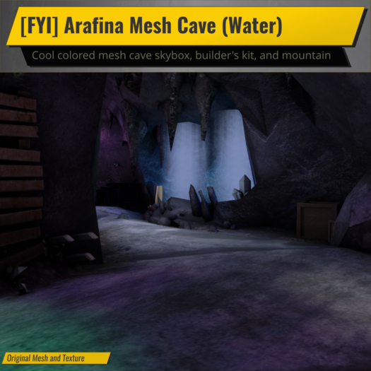 [FYI] Round Mesh Material Waterfall Cave Blue Water
