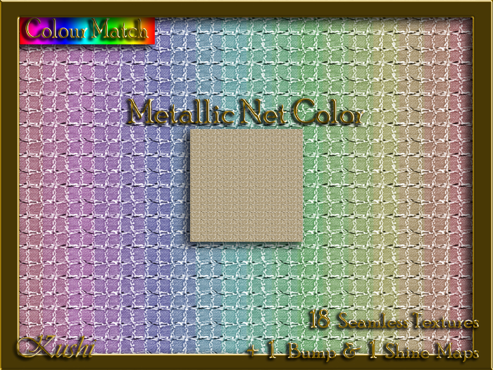 Metallic Net Color Seamless Texture Set
