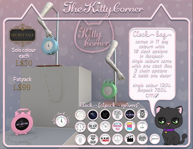 [TKC] Clock bag - Purple - ADD ME