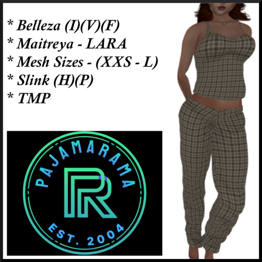 PAJAMARAMA - CHRISTMAS (P1) PLAIDTAN BAG
