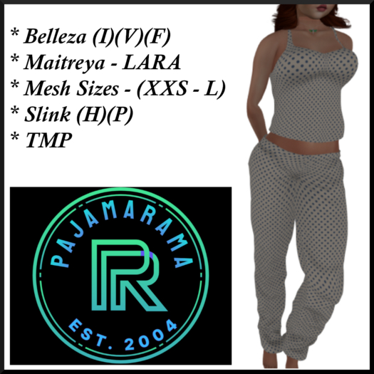 PAJAMARAMA - CHRISTMAS (P2) POLKADOTWHITE BAG