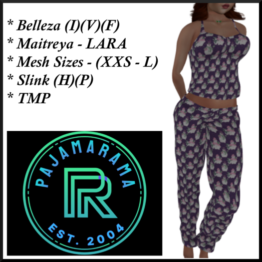 PAJAMARAMA - CHRISTMAS (P4) SNOWFAMILYPURPLE BAG