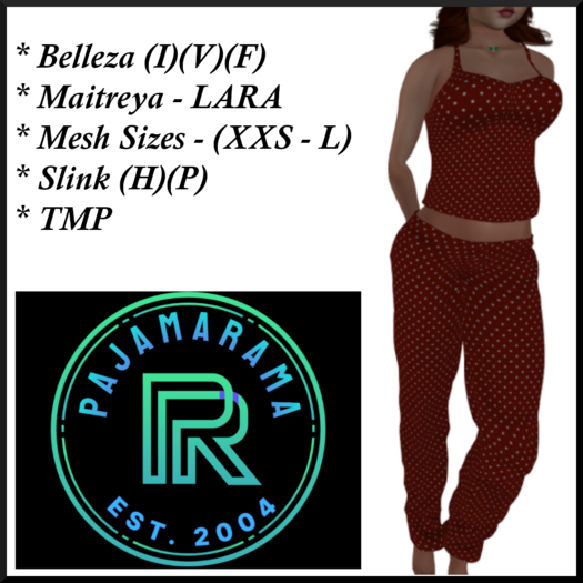 PAJAMARAMA - CHRISTMAS (P5) POLKADOTRED BAG