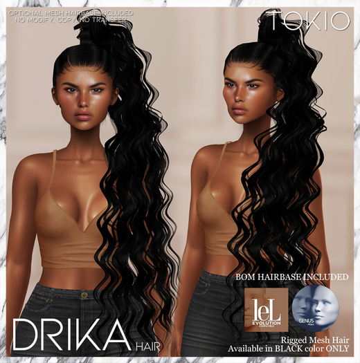 TOKIO Hair - DRIKA Alpha Hair - Black