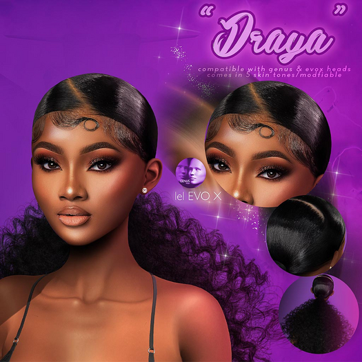 //G.- "DRAYA" Hairbase+Ponytail