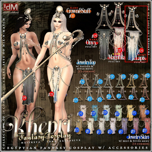 28 !dM Khepri **LAPIS** (BOX LARA) RARE