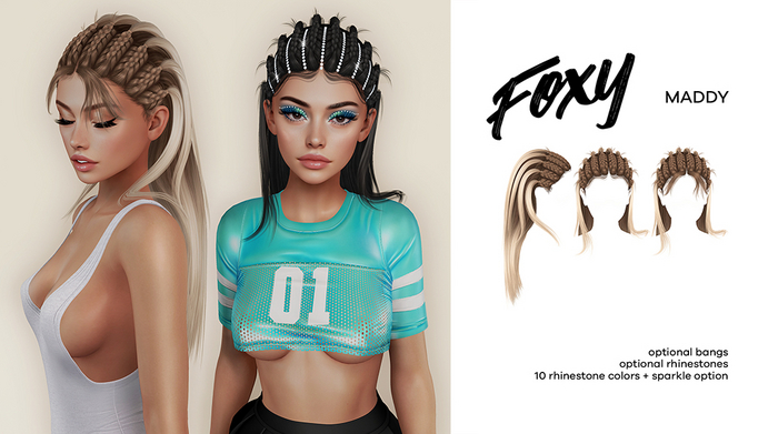 Foxy - Maddy Hair (Grayscale)