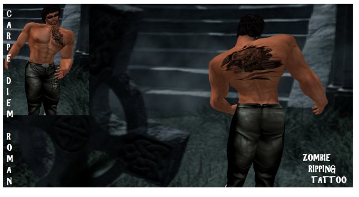 Zombie Ripping Tattoo