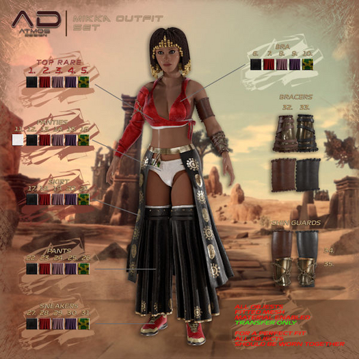 [AD] - RARE - Mikka Outfit - Top - Red - MAITREYA