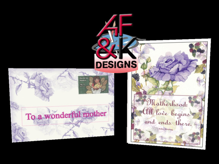 AF&K Designs - Mothers Day (3)  Greeting Card