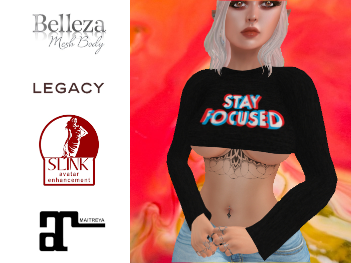 Stay Focused LS Crop Top 