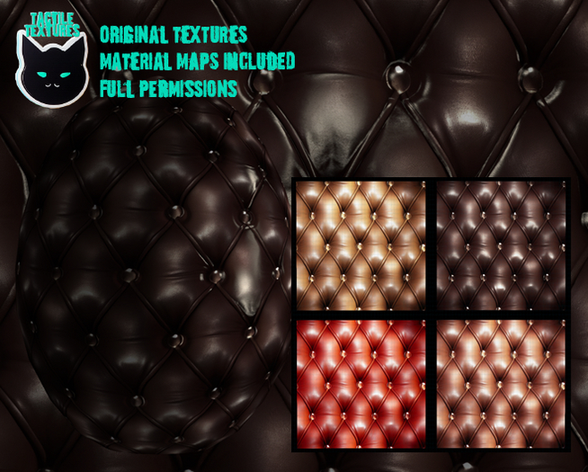 ::T:: Materials Texture: Tufted Leather Natural Set 1e-h (10% off)