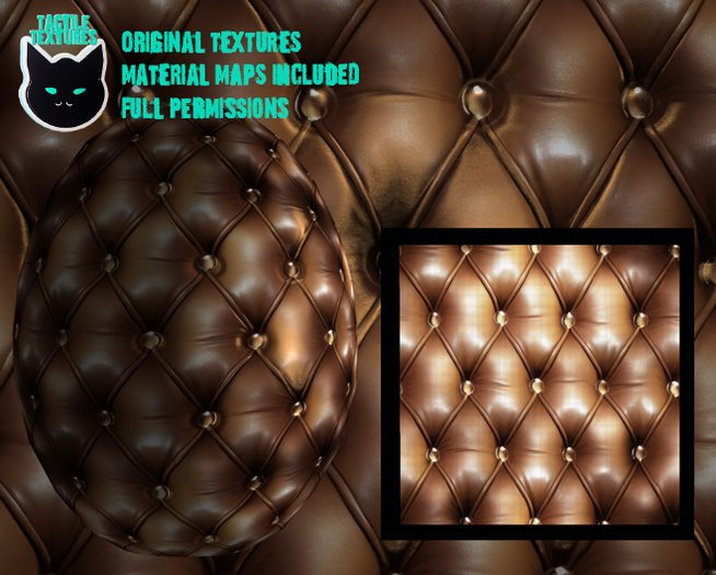 ::T:: Materials Texture: Tufted Leather Natural 1e (scotch)