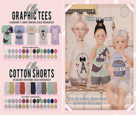 {m} ollie shorts: lilac