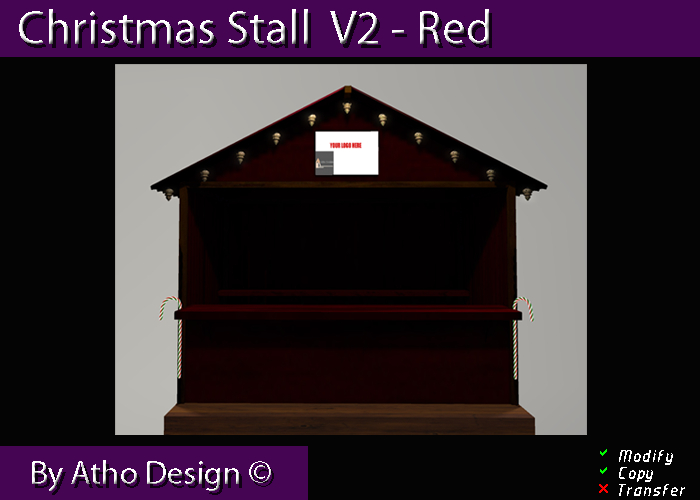 Christmas Stall V2 - Red