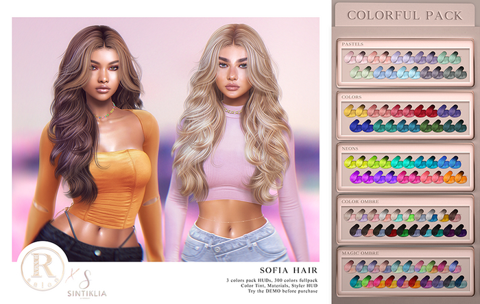 RAMA.SALONxSintiklia - Sofia Hair 'Colorful Pack'