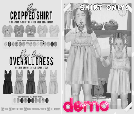 {m} reese cropped shirt: DEMO