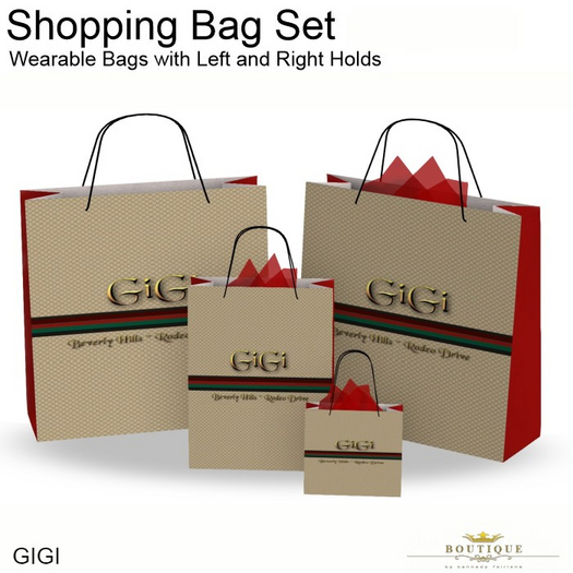 GIGI Designer Shopping Bags To Wear (ADD ME)