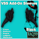 [R39] VSS Add-On Sleeves-Black