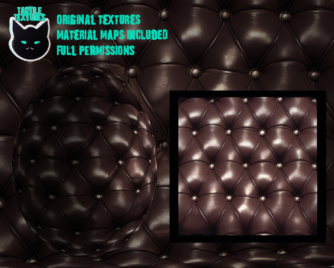 ::T:: Materials Texture: Tufted Leather Natural 2g (espresso)