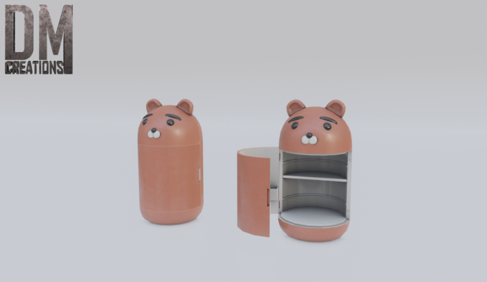Fridge Bear Full Perm Mesh