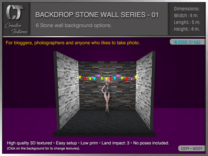 BACKDROP STONE WALL SERIES - 01