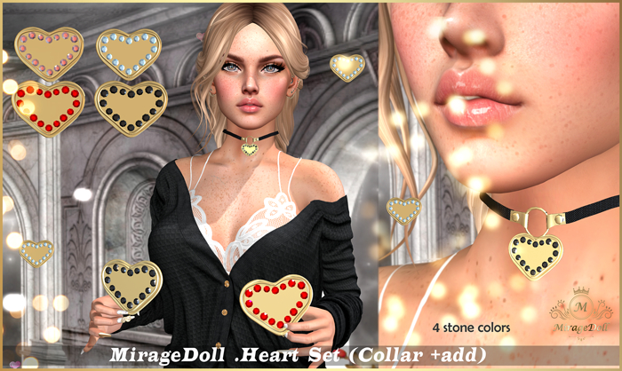 MirageDoll .Heart Set (Collar +add)