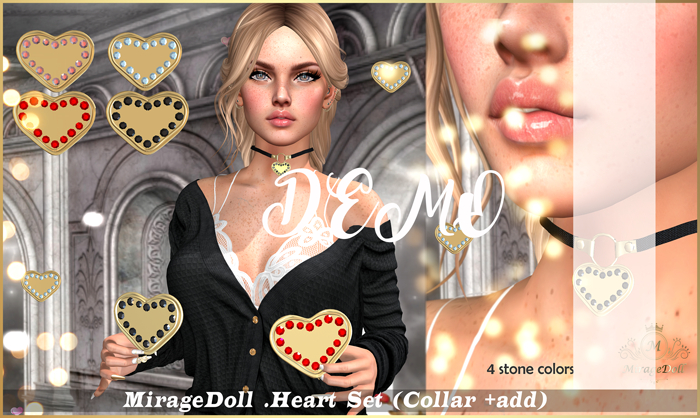 DEMO MirageDoll .Heart Set (Collar +add) -5 MIN