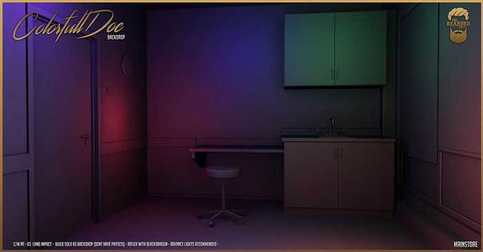 Colorfull Doc Backdrop - The Bearded Guy