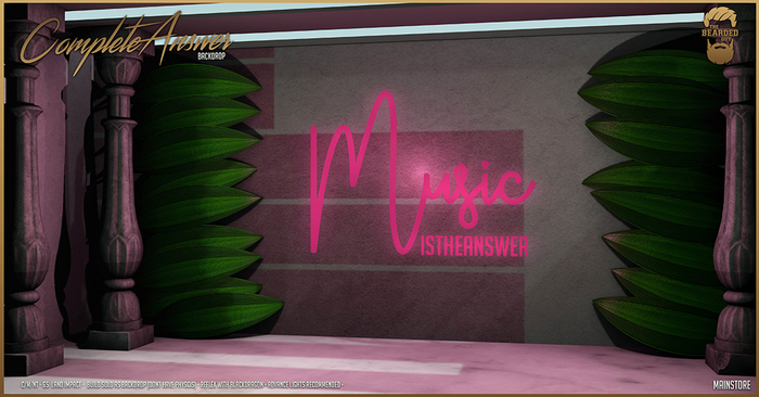 Complete Answer Backdrop - The Bearded Guy
