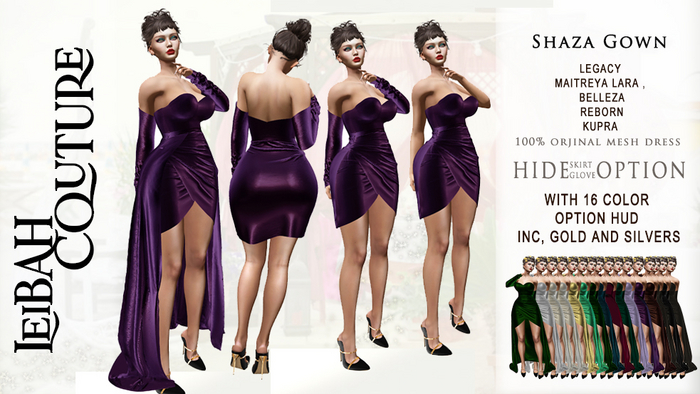 * ! leibah  Couture Shaza Dress  Demo